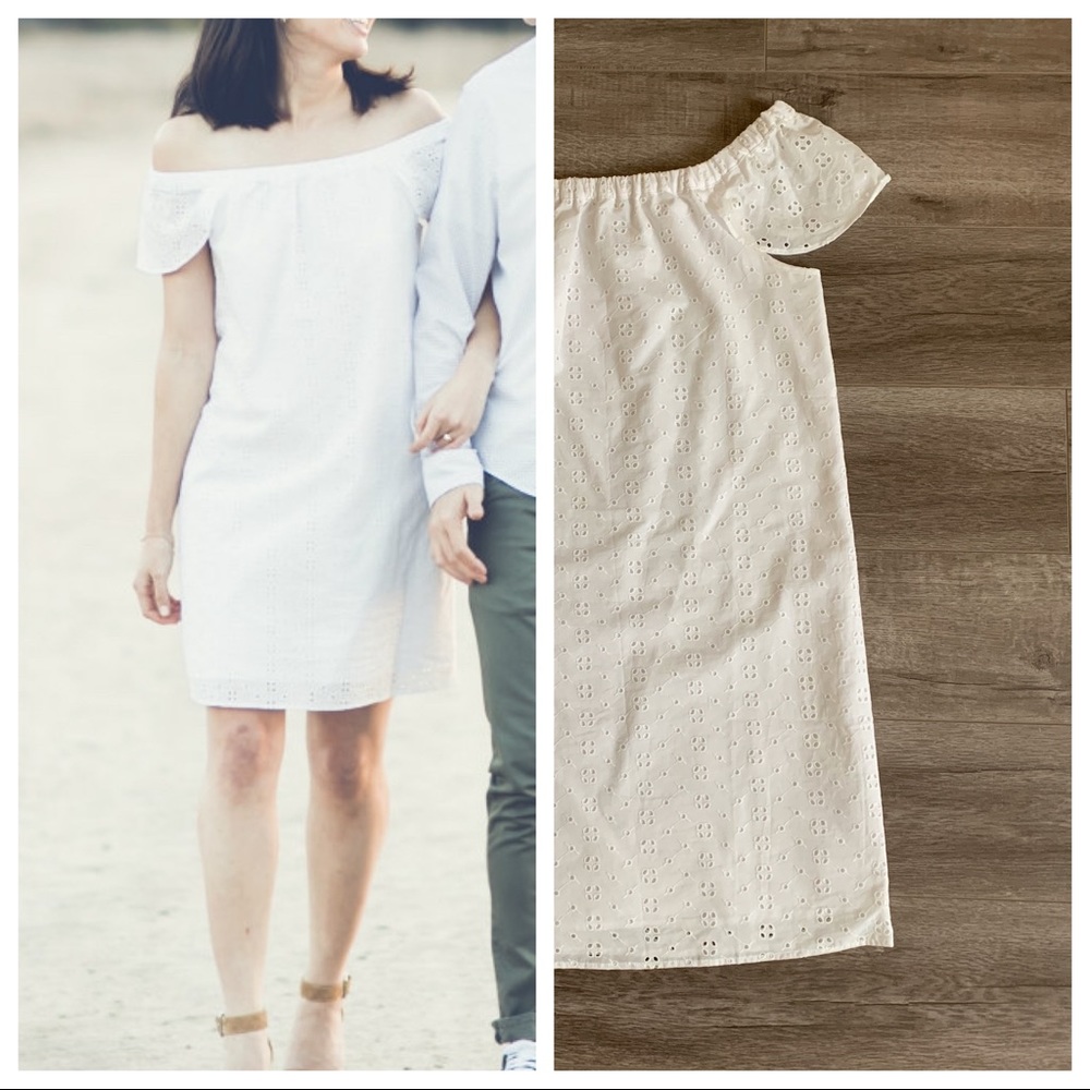 White Engagement Shoot Dress